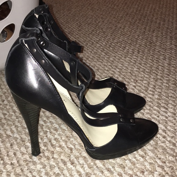 CREATIVE RECREATION MADE IN ITALY REAL LEATHER PLATFORM ANKLE T STRAP SIZE 9 - Picture 7 of 12